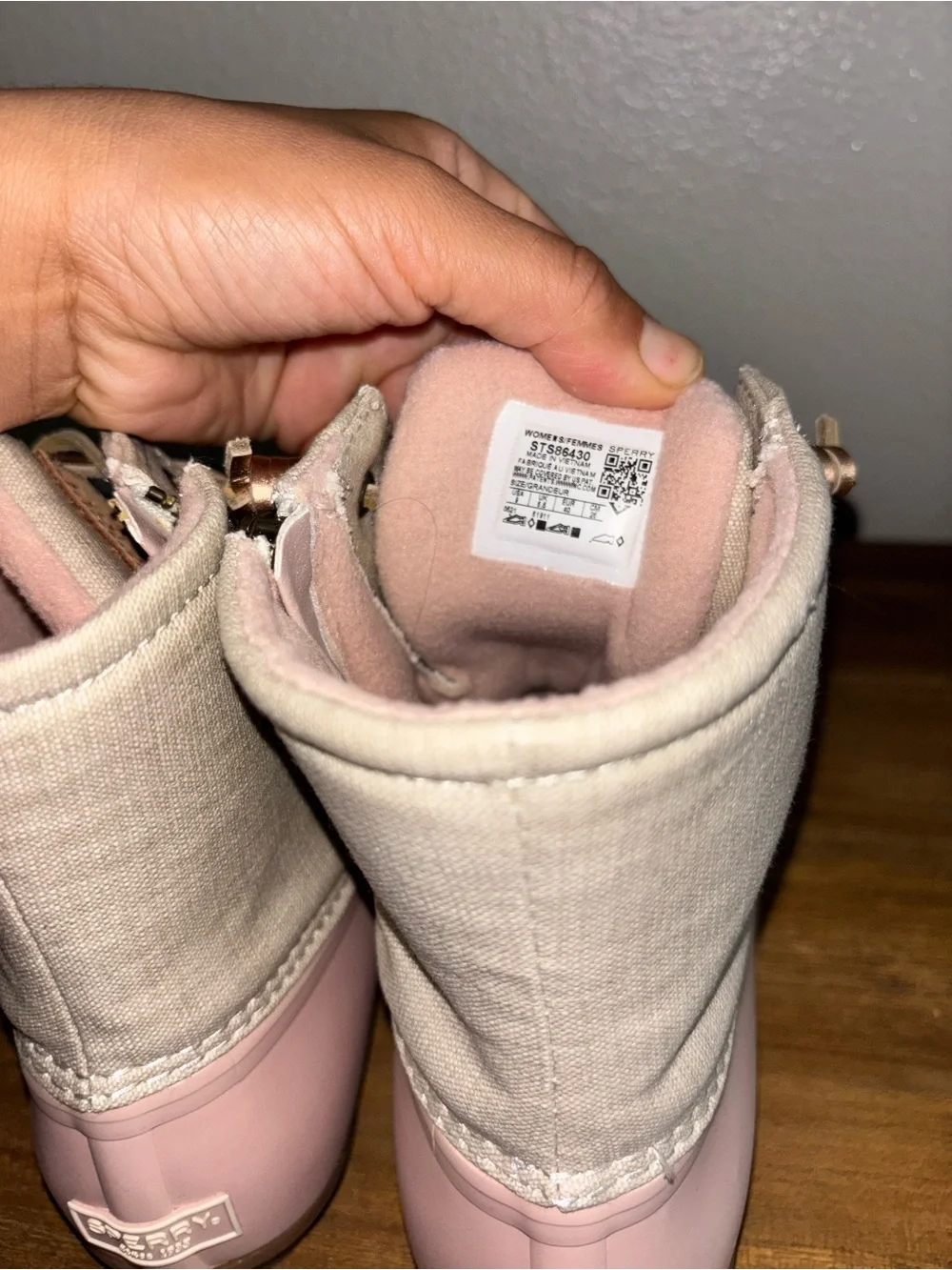 Sperry Women's Pink Duck Boot NWOT
